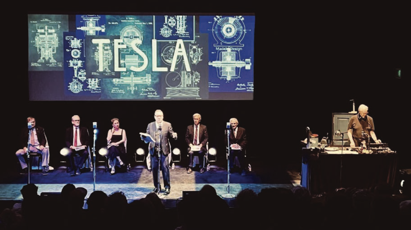 Engineering TESLA, a Futurist Radio-on-Stage